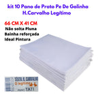Kit 10 Pano De Prato Liso Branco Cozinha Pintar H Carvalho