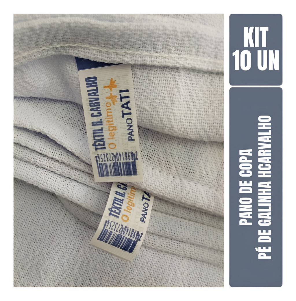 Kit 10 Pano De Prato Liso Branco Cozinha Pintar H Carvalho