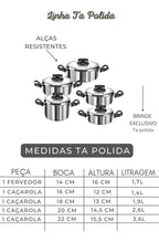 Jogo 5 Panelas Aluminio Polido Grandes E Grossas Cor Prateado