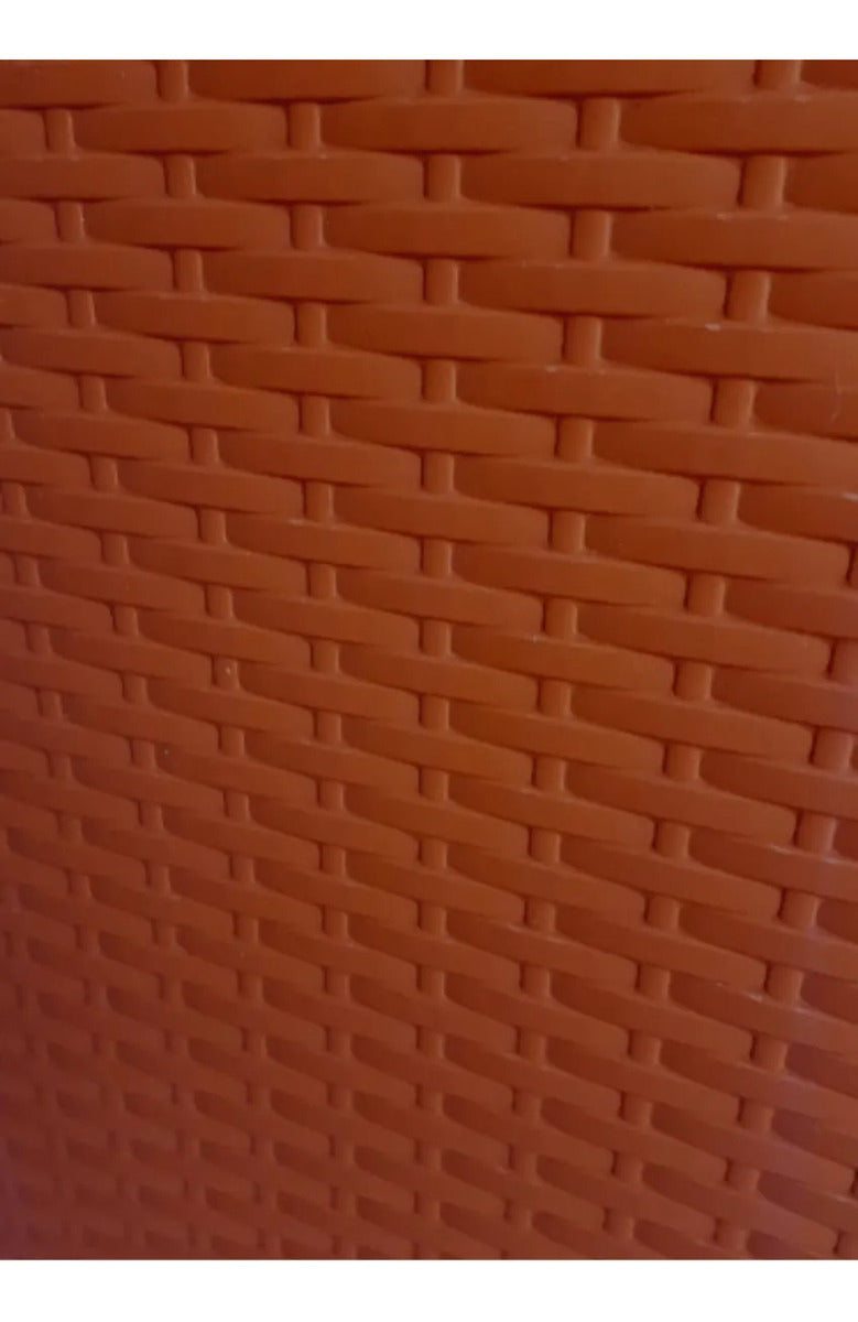 05 Vaso Rattan Grande Flores E Plantas 28l, 17,5l 10l Marrom