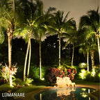 Kit Com 3 Refletor Led Holofote 100w Luz Branco-quente 3000k Resistente A Chuva Econômico Fácil De Instalar Carcaça Preta Ip66 Jardim Fachada Quintal