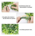 4 Pendentes De Samambaia Artificial Jardim Vertical Folhagem