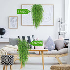 4 Pendentes De Samambaia Artificial Jardim Vertical Folhagem