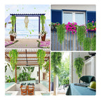 4 Pendentes De Samambaia Artificial Jardim Vertical Folhagem