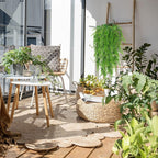 4 Pendentes De Samambaia Artificial Jardim Vertical Folhagem